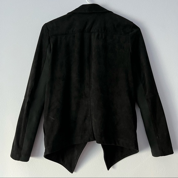 🍉 BB Dakota Wade Black Faux Suede Jacket XS - Picture 8 of 16